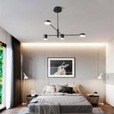 Deckenlampe 4-Arm APP596-4C Black +REMOTE