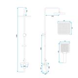 Zestaw Natryskowy REA ARGUS MIEDŹ SZCZOTKOWANA