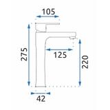 REA MILD pesuallashana Black Rose Gold Tall