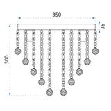 Deckenlampe Plafond APP514-5C Cristal