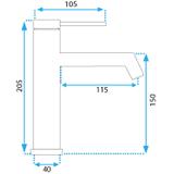 Змішувач Rea Foss Low