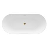 Μπανιέρα ανεξάρτητης τοποθέτησης, ακρυλική Lusso Slim 170 εκ