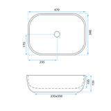 Umývadlo na dosku REA Belinda Savana