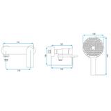 torneira de banheira PREMIUM REA Prime Gold Brush