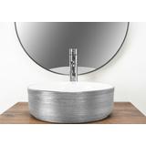 Umywalka nablatowa Rea Sami Brush Silver