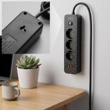 Listwa zasilająca Przedłużacz 3 gniazda + 2x USB-A + USB-C JNH020-3A Czarny