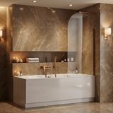 Bathtub screen Rea Travis Copper Brush 80