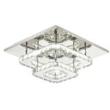 Deckenlampe Kristall LED 24W quadrat APP410-C