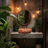 Countertop Basin Rea Mika Terracotta