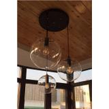 Hängelampe Glas Lassi Black 20+25+30 cm