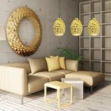 Hängelampe Glas Chrome Gold APP565-1CP