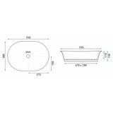 Umyvadlo na desku REA WILMA RUSTIC