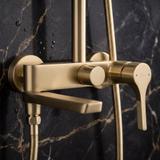 Shower set PREMIUM Rea Maxim Brush Gold