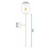 Wandlampe Gold Modern 52 cm APP578-1W