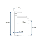 REA LUGANO SLIM valamusegisti Chrome High