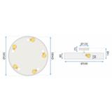 Lampe APP860-C Black/Gold 50 cm