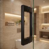 Shower door handle Rea 02 Black