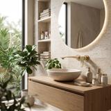 Mitigeur de lavabo encastrable REA VISION Brush Gold + BOX