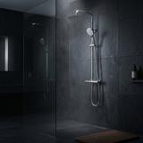 Suihkusarja ilman juoksuputkea termostaatilla Rea Lungo Chrome