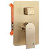 Slēptās dušas komplekts Verso Brushed gold + BOX