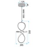 LED-Hängeleuchte LHJ091-1CP GOLD