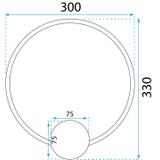 Wandlampe LED APP1384-CW GOLD 30cm