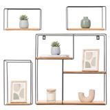 Zestaw 4 półek ściennych LOFT Metalowe Industrial CFZL-TSF011