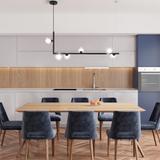 Deckenlampe Metall Glas Black APP755-6CP