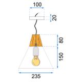 Hängelampe SCANDI C Grey