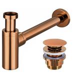 Pesemisbasseini sifoon Klik-Klak Universal Rea Copper