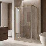 Shower enclosure Rea Bruno 120x90 Brush Gold