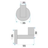 Wieszak łazienkowy 39104 ORI Złoty Szczotkowany