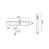 Bateria wannowa Rea Salto czarna