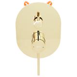 REA OVAL Σετ Ντους Χρυσό ΚΟΥΤΙ