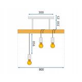 Deckenlampe APP973-3CP LINE