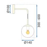 Аплик Gold APP685-1W