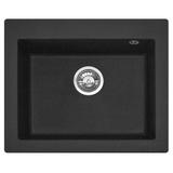 Zlewozmywak granitowy West XL black METALLIC