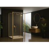 Duschkabine Rea Atlas 100x80 Brush Gold