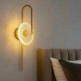 WANDLEUCHTE LED LHJ072-W BRUSH GOLD