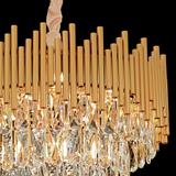 Lampa Wisząca z Kryształami G062-CP 50CM ZŁOTA