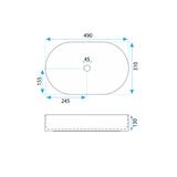 Vasque à poser Rea Vanda Baby Blue Matt