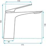 Torneira para lavatório Rea AVALON Copper Brush