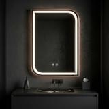 Mirror LED ZONE 80x60 BRUSH  ROSE GOLD