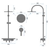 REA Vigo crni set sprejeva