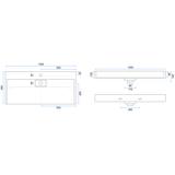 Умивальник конгломератний на стільницю Rea GOYA 100CM