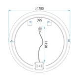 Miroir LED 80cm Modern