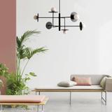 Lampe APP1668-6CP Black