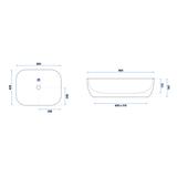 Umývadlo na dosku Rea Mona Slim