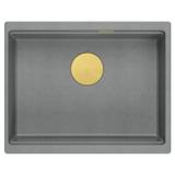 Granite sink Logan 100 Grey Metallic