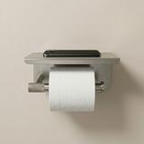 Držač toaletnog papira s policom 6613 Modern Nickel Brush